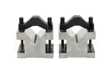 3 x 4 x 3 2-9/16" Capacity V-Block V blocks Clamp hardened Pair Set .0002" R