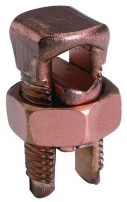 Burndy KS15, Mechanical Split Bolt Connector, Cu Sb 10 Str - 8 Str, 1 PC