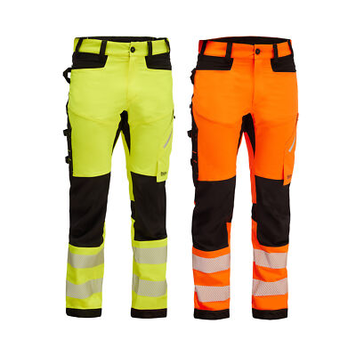 BISLEY Warnhose BRADFORD Stretch Warnschutzhose Warnschutz HI VIS Cargo Hose