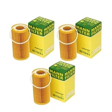 Set of 3 Engine Oil Filters For Volvo C30 C70 S40 S60 V50 V60 XC60 XC70 Mann