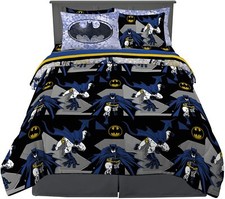 Batman "Gotham Blues" Kids Reversible Full Bed Set - AB07TZL66DF5