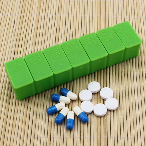Pill Box Medicine Organizer Dispenser Box Case Travel Tablet Container Holder*US - Bild 63 von 65