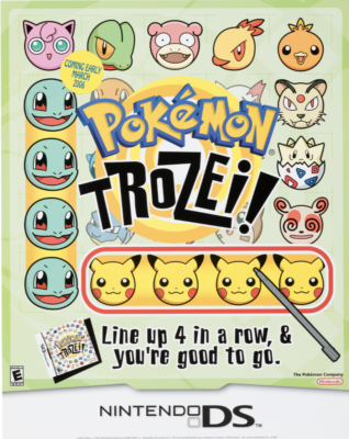 2006 Pokemon Trozei! Nintendo DS Game Promotional Poster 22