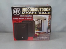 BIC America RTRV44-2 3-way Indoor/Outdoor Speaker - 80 W RMS - Black