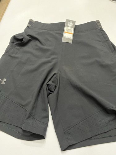 NWT Under Armour Shorts Men's Small Black Athletic Training Fitness Heat Gear