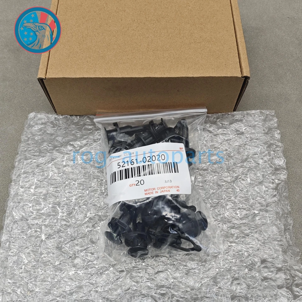 OEM 10PCS  Fender Bumper Retainer Clips Hood for Toyota Scion 52161-02020 USA - Image 4 of 4