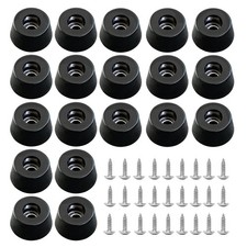 30 PCS Cutting Board Rubber feet 0.59  x 0.31   with 304 Stainless Steel Screw
