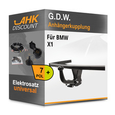 Für BMW X1 10.2009-09.2015 G.D.W. Anhängerkupplung starr + 7polig E-Satz AHZV
