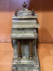 Tunbridge - Wells Green Marble Mantel Clock - With Key - No Pendulum Inside — photo 7