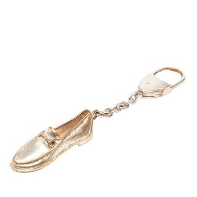 Gucci Loafer Motif Key Holder Silver Metal Women s GUCCI Used from japan