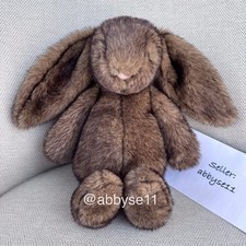 Jellycat Hoppleston Luxe Bunny Plush Toy NWT Authentic BAS3BROW