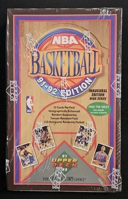 1991-92 Upper Deck NBA Basketball Inaugural Edition High Series Sealed Box! 