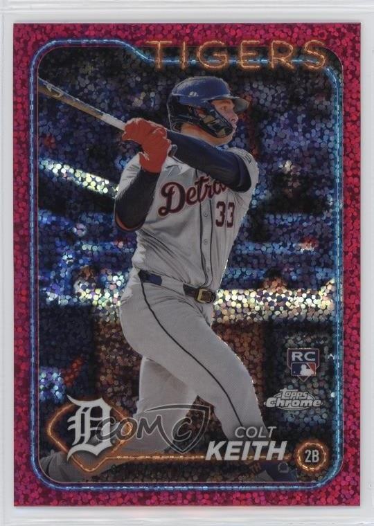 2024 Topps Chrome Magenta Speckle Refractor /350 Colt Keith #2 b4d