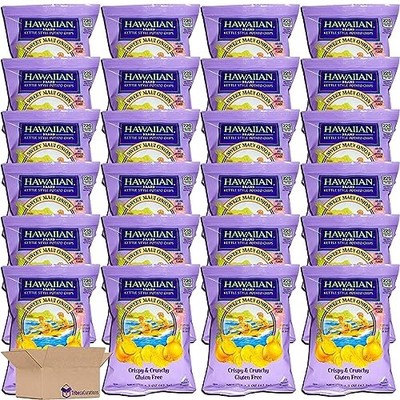 Hawaiian Kettle Style Potato Chips Value Pack | Sweet Maui Onion   1.5 Ounce Bag