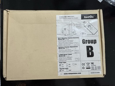 #ad RAINPOINT HOMGAR SERIES RAINPOINT GROUP B SMART HOME GARDEN ECO SYSTEM WHITE $150.00