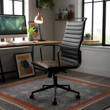 Bürostuhl Kunstleder schwarz