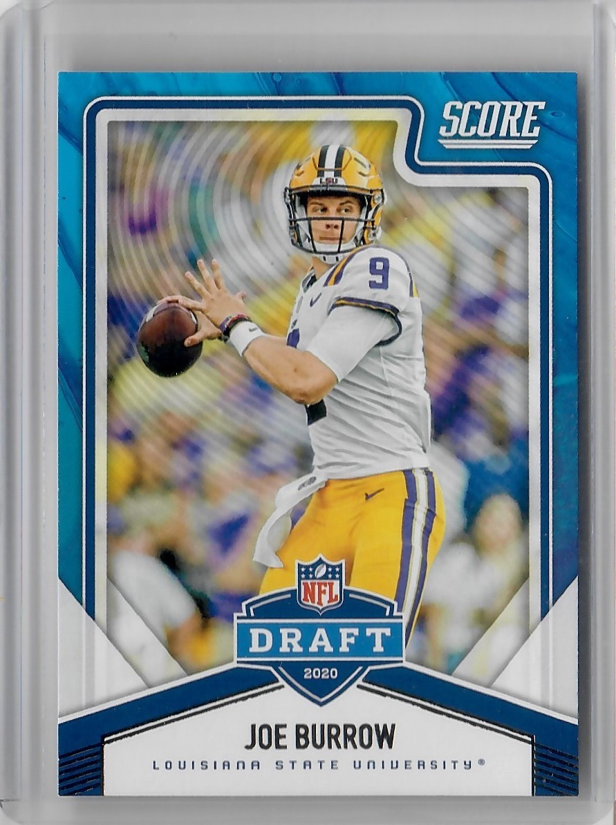 2020 Score NFL Draft Joe Burrow Rookie LSU Tigers #NFL-1 Insert