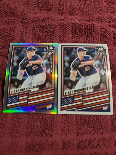 2026 Panini Stars & Stripes Prizm USA Baseball #104 Blake Morningstar (2)