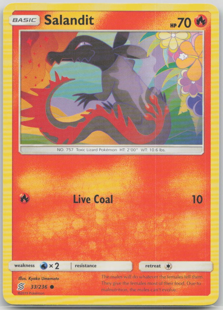 Salandit (33) 33/236 SM - Unified Minds Pokemon NM English