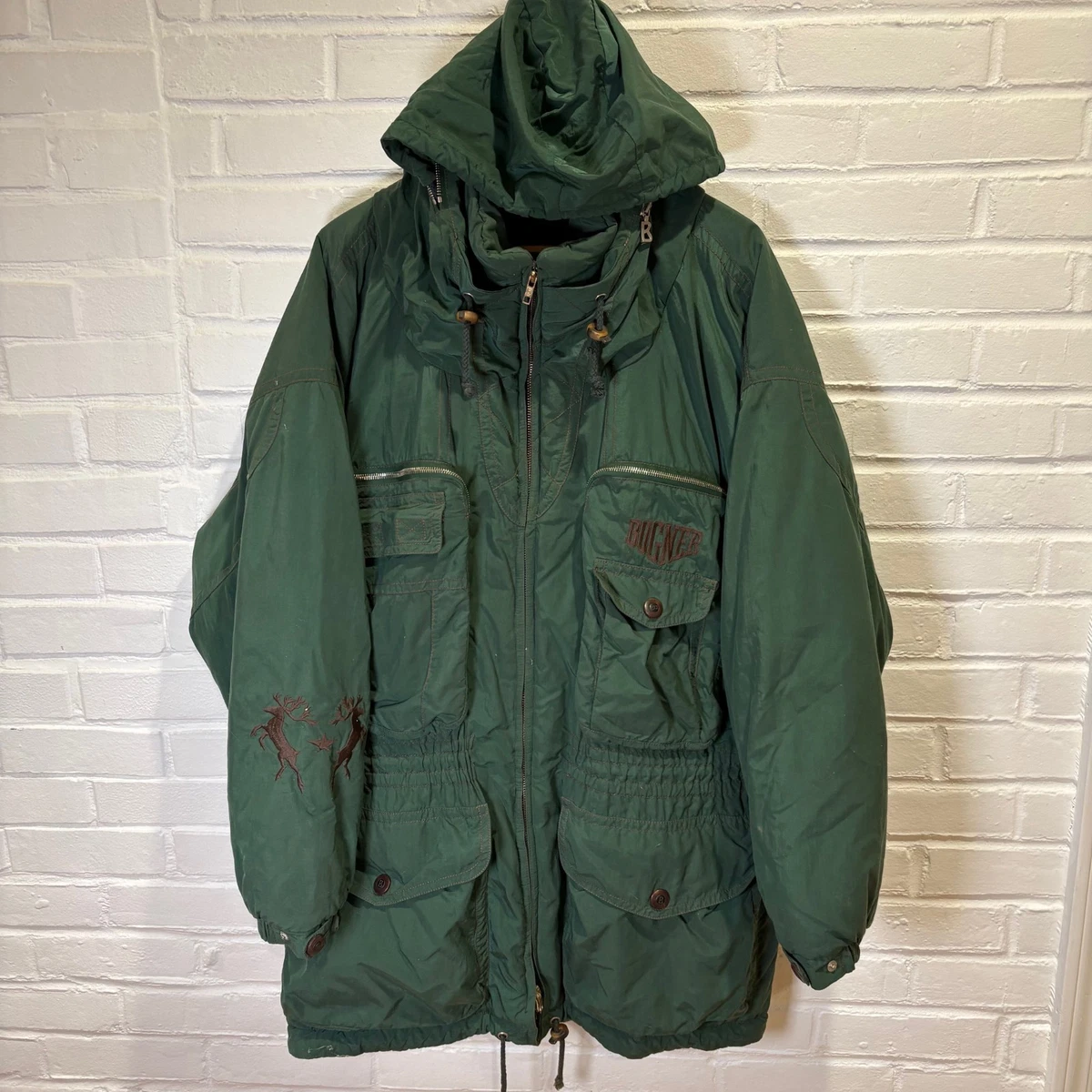 Vintage 90s Bogner Expedition Ski Snowboard Jacket Green