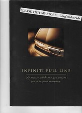 Original 1995 Infiniti Q45, J30, and G20 full line dealer sales brochure