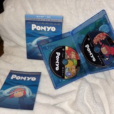 Ponyo (Blu-ray/DVD, 2008) Studio Ghibli Discs Mint