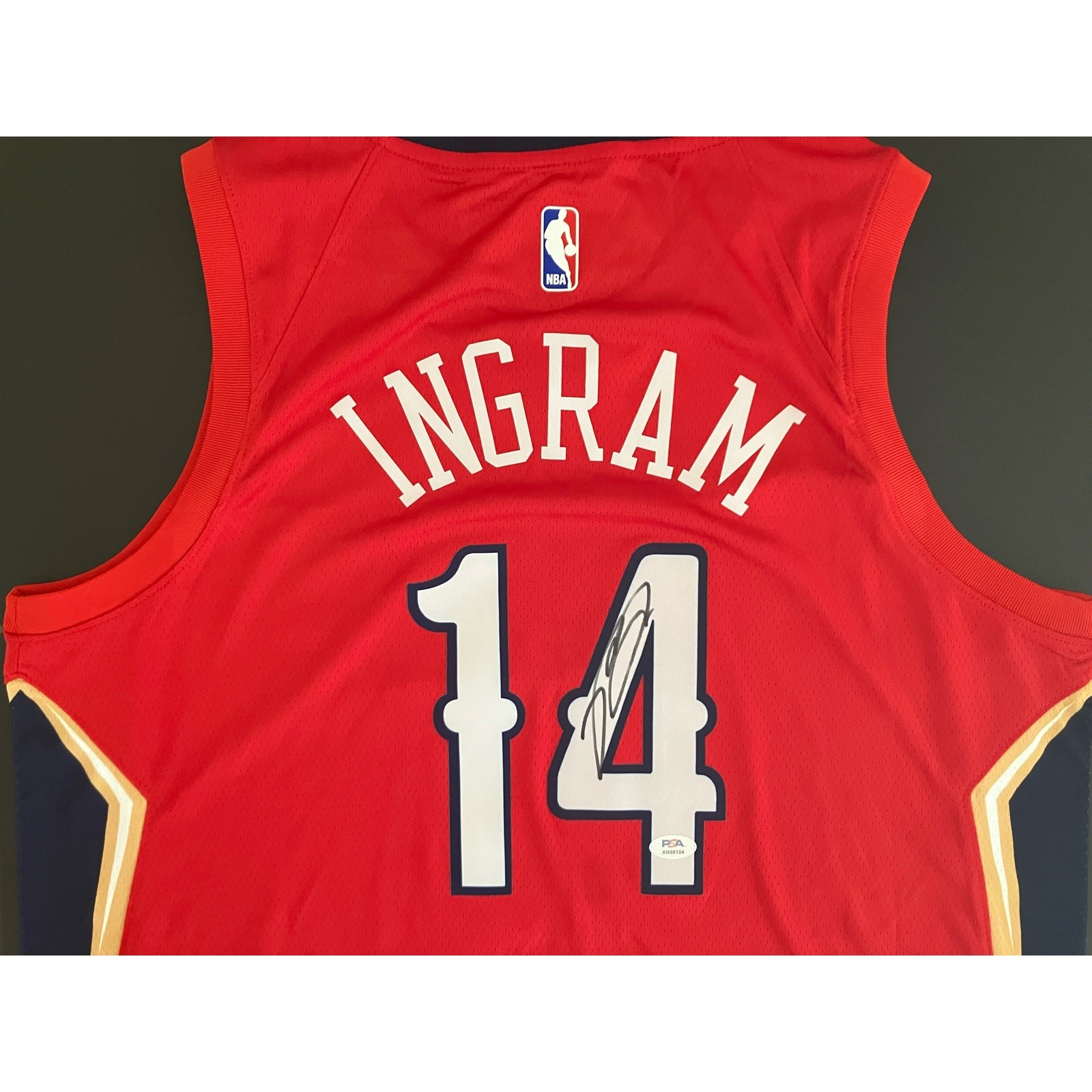 Brandon Ingram Autographed Signed New Orleans Pelicans Jersey PSA/DNA COA 