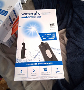 Waterpik Cordless Express Water Flosser, Black, Cordless, 2 Pressure Settings