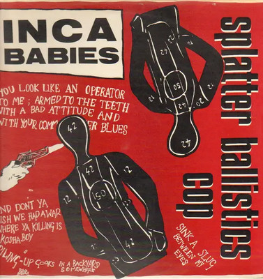 Inca Babies Splatter Ballistics Cop Vinyl Single 12inch NEAR MINT Black Lagoo