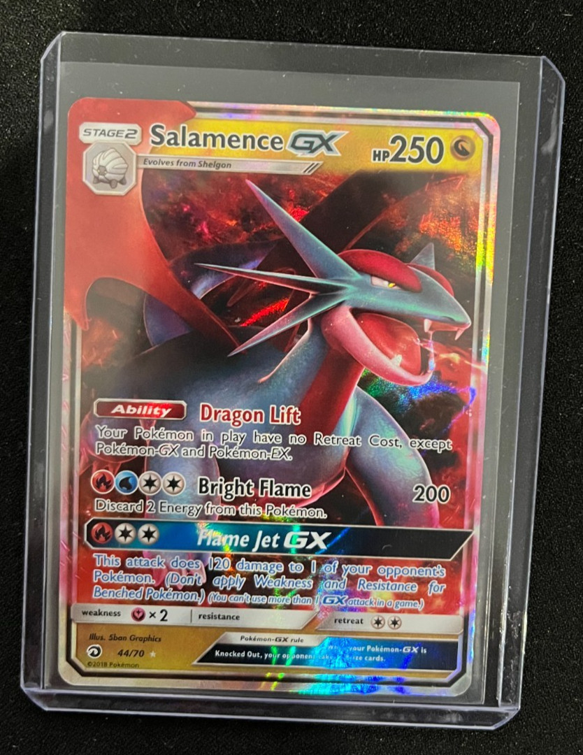 Pokemon Salamence GX 44/70 Dragon Majesty (DRM) Holo Near Mint