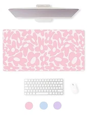 Pink Desk Mat - Pink Desk Pad - Desk Mat Pink - Aesthetic Desk Mat - Desk Matt 