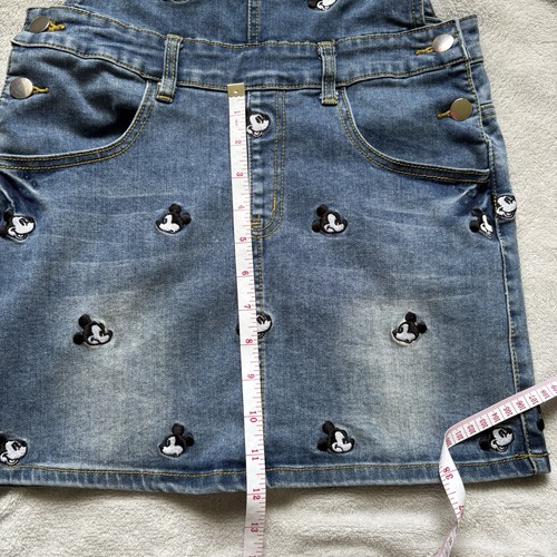 Cakeworthy Dress Women's Size S Blue Denim Disney Mickey Mouse Pinafore Dungaree - Picture 16 of 16