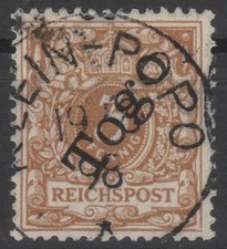 === Dt. Kolonie TOGO Mi. 1b gest., kompetent gepr&uuml;ft, Kat. 30&euro; ===