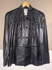 Loewe Black Embroidered Beaded Floral Button ...