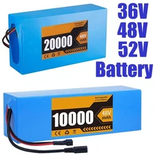 36V 48V 8AH/10AH/15AH/20AH Battery for 200W-1500W Ebike Electric Bicycle Bike