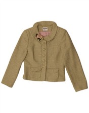 Aideen Bodkin Womens 5 Button Blazer Jacket UK 14 Large Green Wool DU01