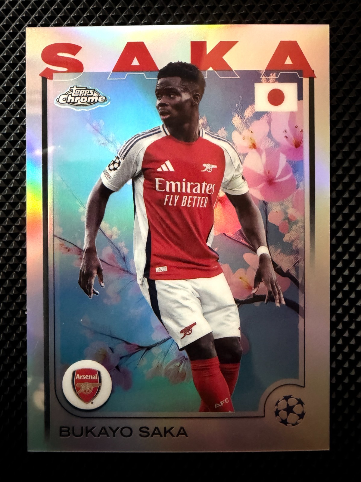 2024-25 Topps UCC Japan BUKAYO SAKA Cherry Blossom Case Hit Arsenal MINT