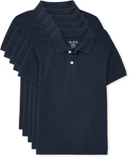 The Children's Place Baby and Toddler Boys Short Sleeve Polo Medium, Nautico