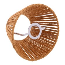Pendant Light Shade - Woven Ceiling Lampshade Cover - Bohemian Paper Rope