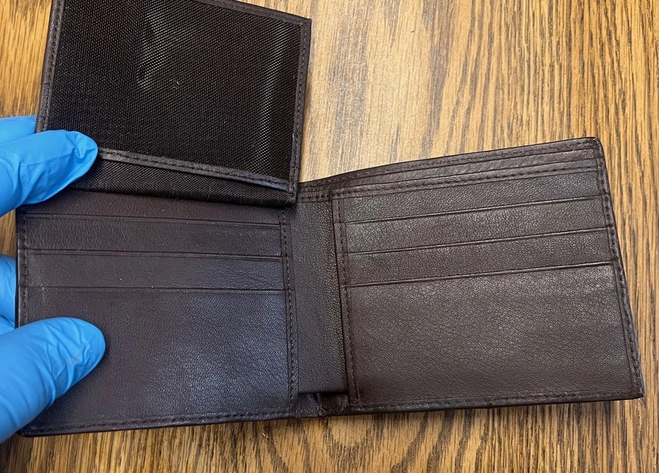 Real NUEVO Lujo Cuero Cocodrilo Piel Hombre Doble Cartera Fabuloso Regalo  Foto 4 de 4