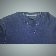 Banana Republic Sweater Men's M Blue Cotton Cashmere Blend Long Sleeve Crewneck