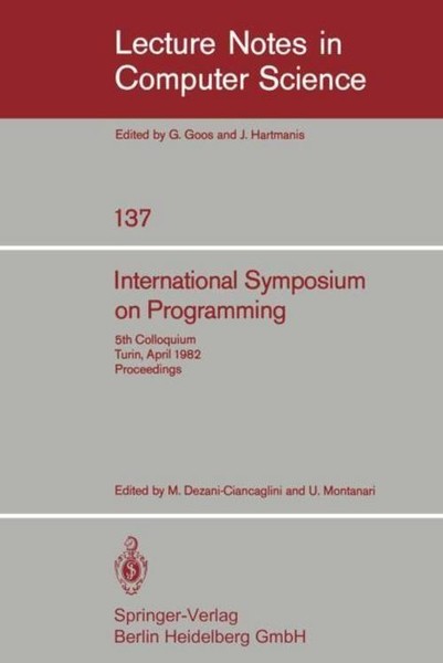 International Symposium On Programming M. Dezani-Ciancaglini-image