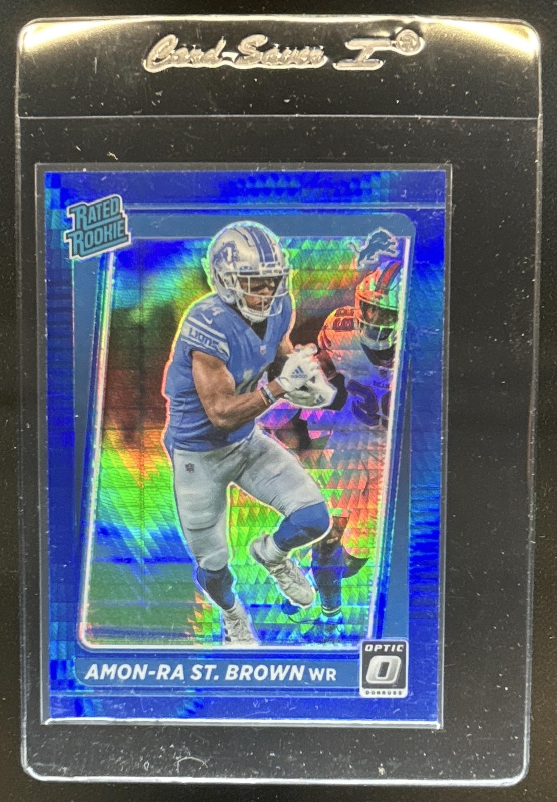 Amon-Ra St. Brown Panini Donruss Optic #228 Blue Hyper
