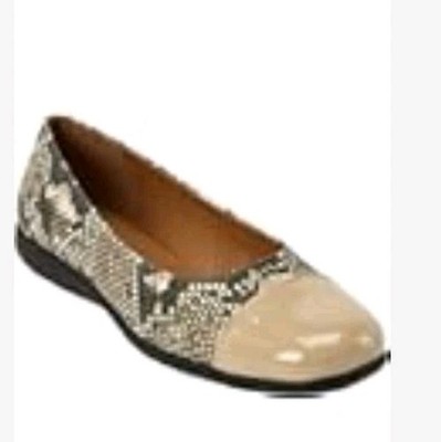 Comfortview Womens Size 9 Wide Gunmetal Gray Comfort Ballet Flats Soft Casual 