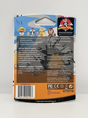 EMTEC Looney Tunes "Tasmanian Devil" 4 GB USB 2.0 Flash Drive - Picture 3 of 5