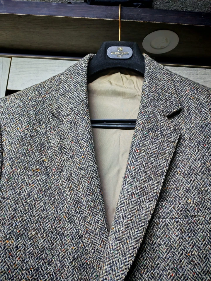 Vintage Harris Tweed all worsted handwoven classic hunting jacket blazer 44R - Image 3 of 4