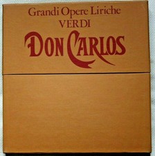 Le Grandi Opere Liriche Verdi Don Carlos Box 4 Lp + Libretto Usato NM/VG-