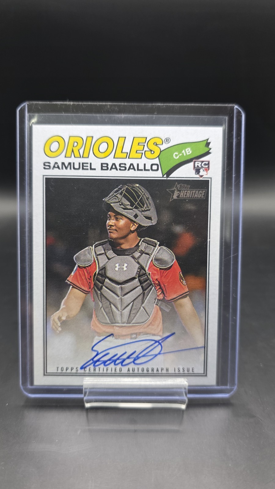 2026 Topps Heritage - Real One Autographs Samuel Basallo #ROA-SBA (AU, RC)