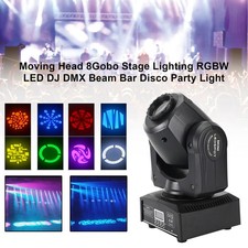  Moving Head 8Gobo Stage Lighting RGBW LED DJ DMX Beam Bar Disco Party Light