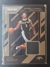 2018-19 Prizm Sensational Swatches #86 Lonnie Walker IV Rookie Card. rookie card picture
